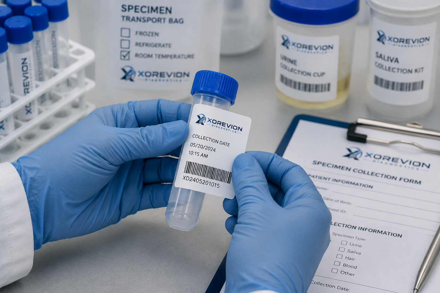 Chain of custody specimen labeling